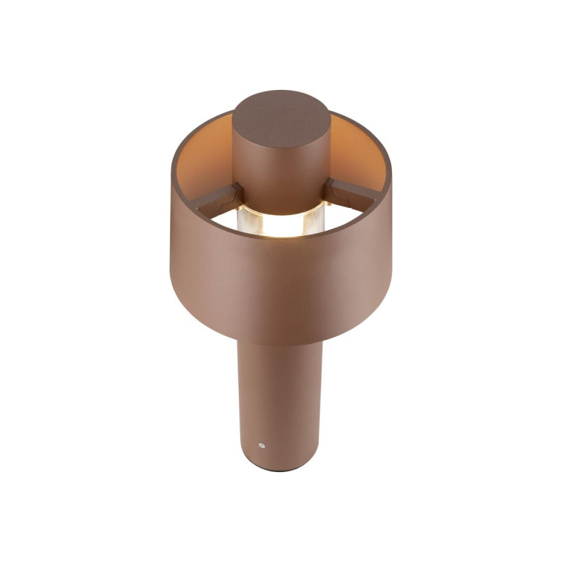 Borne PHOTONI CYL 45 ext. cylindrique rouille E27 13W IP65 bord de mer - SLV - 1008196