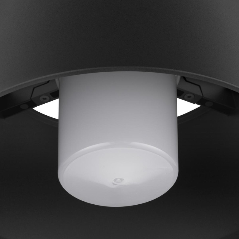 Plafonnier PHOTONI CYL ext. cylindrique noir E27 13W IP65 bord de mer - SLV - 1008199