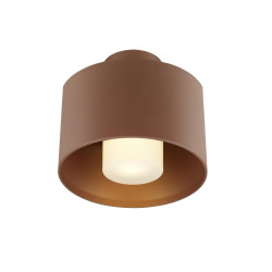 Plafonnier PHOTONI CYL ext. cylindrique rouille E27 13W IP65 bord de mer - SLV - 1008200