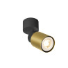 Applique et plafonnier PURI 2.0 Tube intérieur simple 6W GU10 noir/or - SLV - 1008285