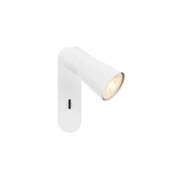 Applique et plafonnier PURI 2.0 Cone interrupteur carré 6W GU10 blanc - SLV - 1008302