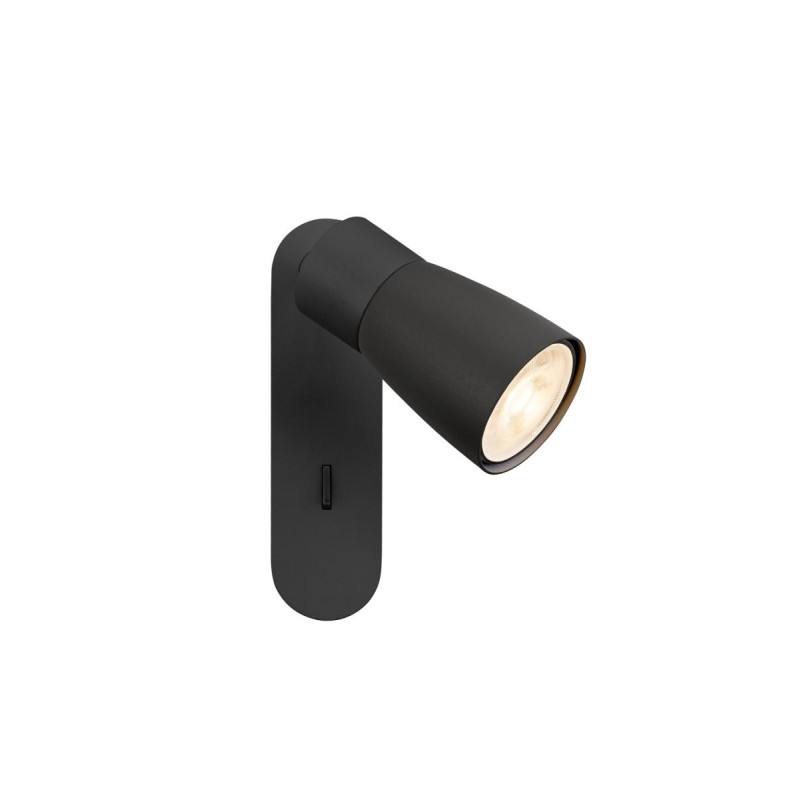 Applique et plafonnier PURI 2.0 Dome interrupteur carré 6W GU10 noir - SLV - 1008304