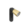 Applique et plafonnier PURI 2.0 Dome interrupteur carré 6W GU10 noir/or - SLV - 1008305