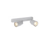 Applique et plafonnier PURI 2.0 Tube asymétrique double 6W GU10 gris - SLV - 1008311