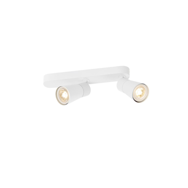 0 Cone PURI 2 applique et plafonnier asymétrique double 6W 6W GU10 blanc - SLV - 1008314