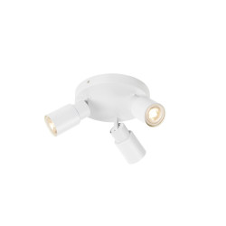 Applique et plafonnier PURI 2.0 Tube rond triple 6W GU10 blanc - SLV - 1008334