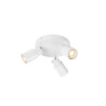 Applique et plafonnier PURI 2.0 Tube rond triple 6W GU10 blanc - SLV - 1008334