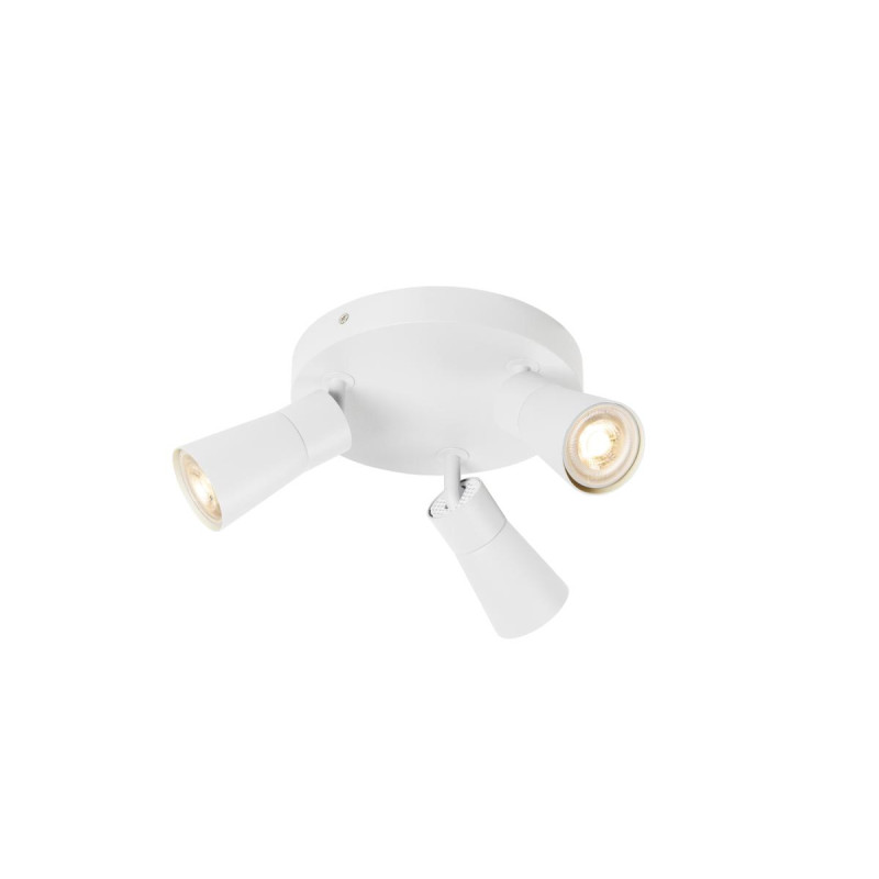 Applique et plafonnier PURI 2.0 Cone rond 3triple 6W GU10 blanc - SLV - 1008338