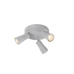Applique et plafonnier PURI 2.0 Cone rond triple 6W GU10 gris - SLV - 1008339