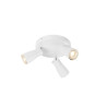 Applique et plafonnier PURI 2.0 Dome rond triple 6W GU10 blanc - SLV - 1008342