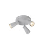 Applique et plafonnier PURI 2.0 Dome rond triple 6W GU10 gris - SLV - 1008343