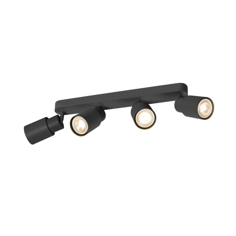 Applique et plafonnier PURI 2.0 Tube long quadruple 6W GU10 noir - SLV - 1008344
