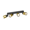 Applique et plafonnier PURI 2.0 Tube long quadruple 6W GU10 noir/or - SLV - 1008345