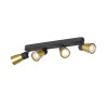 Applique et plafonnier PURI 2.0 Dome long quadruple 6W GU10 noir/or - SLV - 1008353