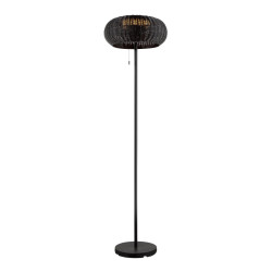 Lampadaire extérieur ADEGAN solaire noir LED 435W 2200K IP65 - SLV - 1008386