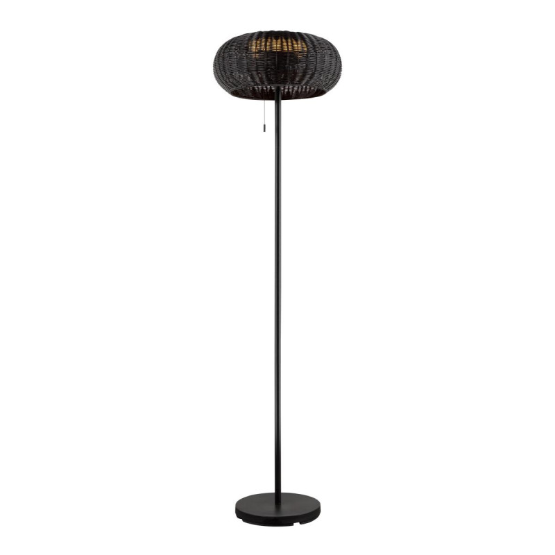 Lampadaire extérieur ADEGAN solaire noir LED 435W 2200K IP65 - SLV - 1008386