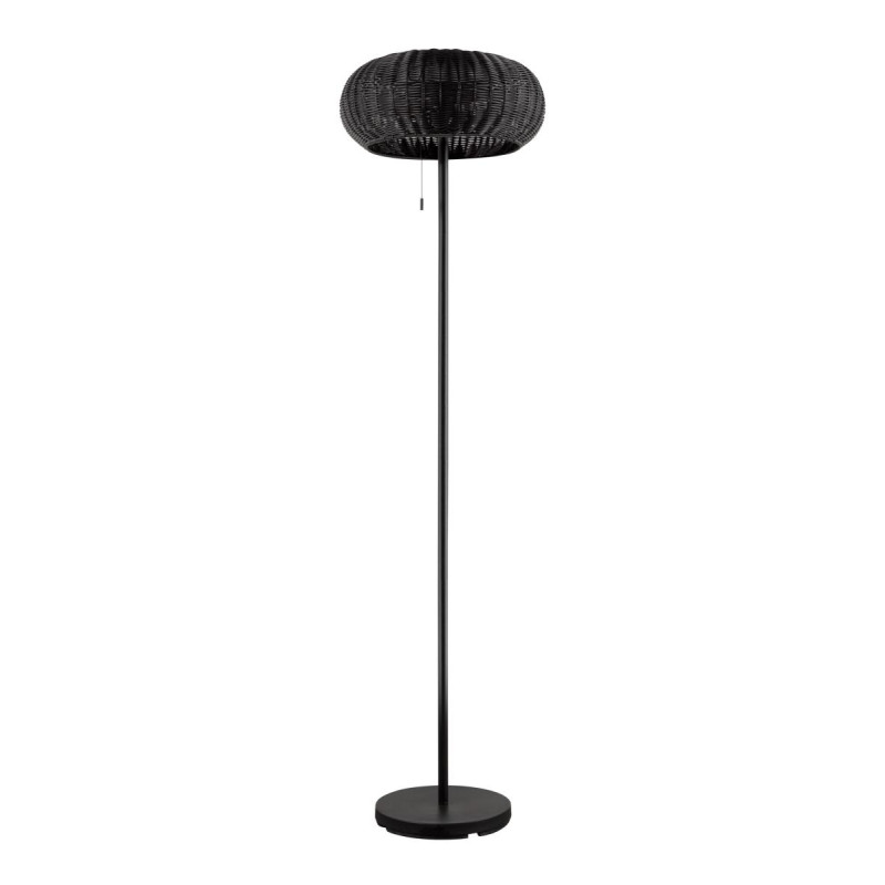 Lampadaire extérieur ADEGAN solaire noir LED 435W 2200K IP65 - SLV - 1008386