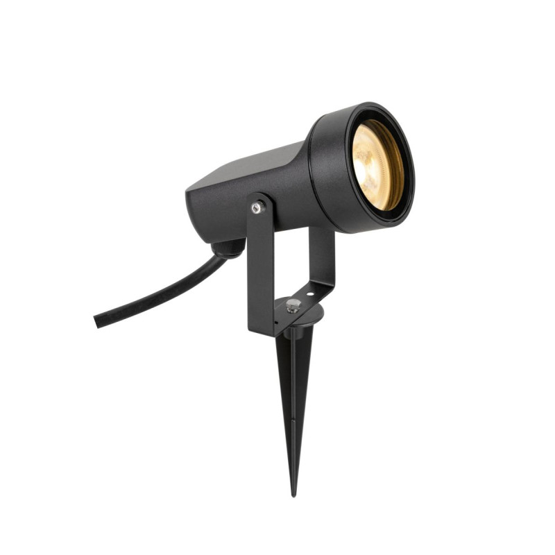 Projecteur ext. SYNA SHADE spot piquet noir GU10 10W max IP65 bord mer - SLV - 1008480