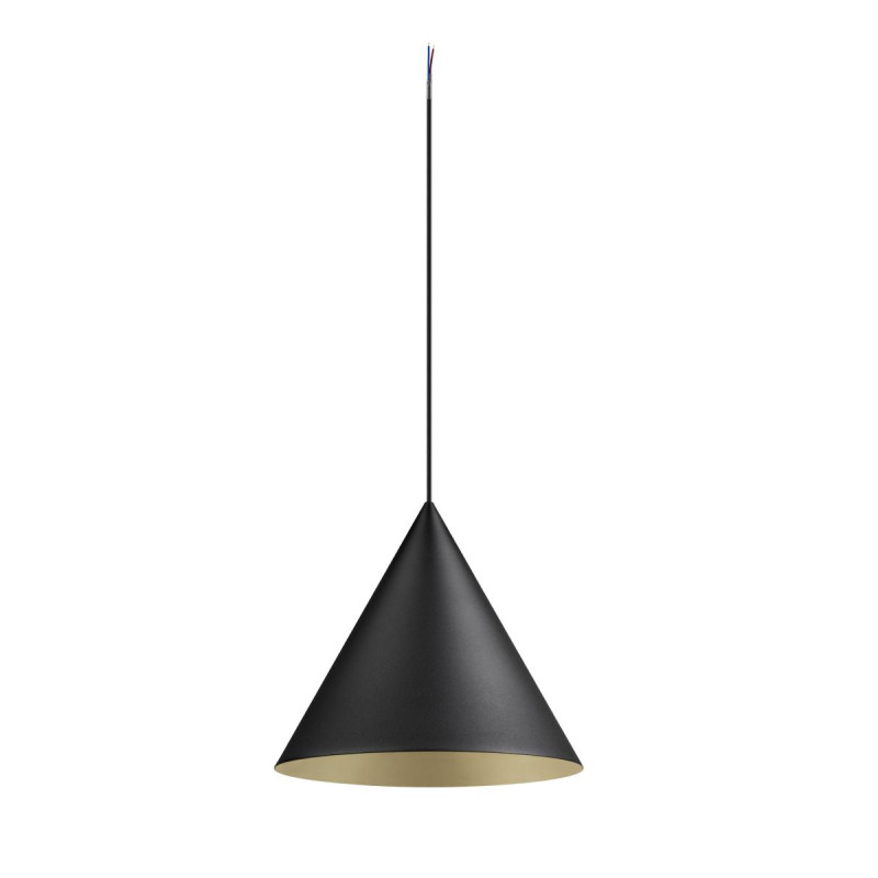 Suspension MAGICO 38 intérieur noir/or E27 10W max longueur câble 180cm - SLV - 1008505