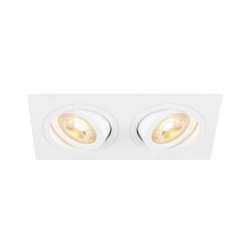 Encastré de plafond NEW TRIA® 155 carré double GU10 blanc - SLV - 1008509