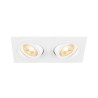 Encastré de plafond NEW TRIA® 155 carré double GU10 blanc - SLV - 1008509