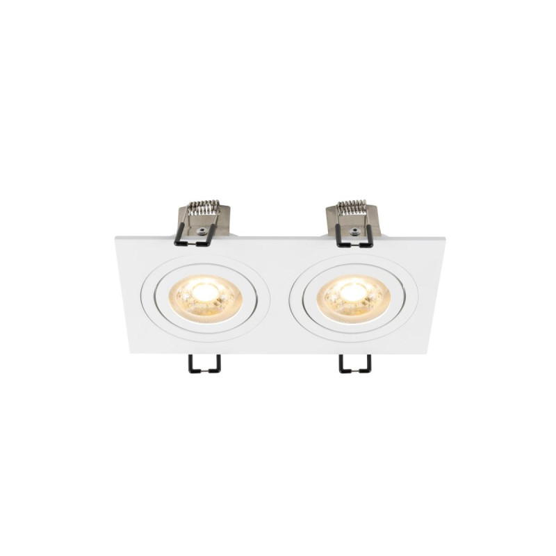 Encastré de plafond NEW TRIA® 155 carré double GU10 blanc - SLV - 1008509