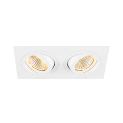Encastré de plafond NEW TRIA® 155 carré 2700 K LED double PHASE 38° blanc - SLV - 1008511