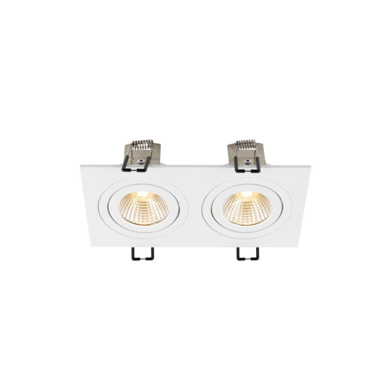 Encastré de plafond NEW TRIA® 155 carré 2700 K LED double PHASE 38° blanc - SLV - 1008511