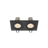Encastré de plafond NEW TRIA® 155 carré 2700 K LED double PHASE 38° noir - SLV - 1008512