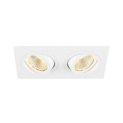 Encastré de plafond NEW TRIA® 155 carré 3000 K LED double PHASE 38° blanc - SLV - 1008513
