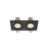 Encastré de plafond NEW TRIA® 155 carré 3000 K LED double PHASE 38° noir - SLV - 1008514