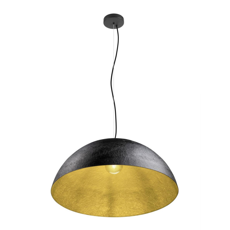 Suspension FORCHINI 70 E27 L150 cm 40W noir mat/or mat - SLV - 1008538