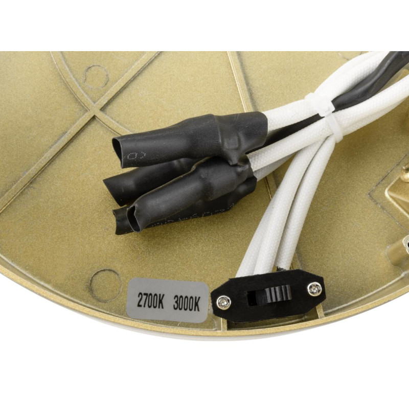Applique et plafonnier ONE 60 rond 2700/3000 K 23W PHASE 130° laiton - SLV - 1008548