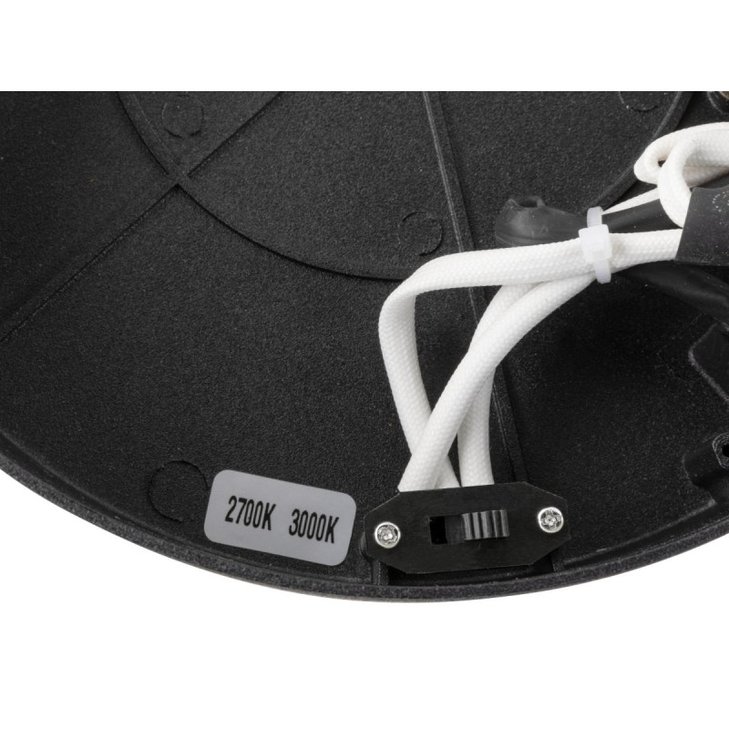 Applique et plafonnier ONE 60 rond 2700/3000 K 23W PHASE 130° noir - SLV - 1008550