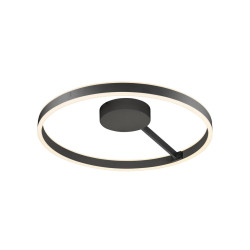 Applique et plafonnier ONE 60 rond 2700/3000 K 23W DALI Touch 130° noir - SLV - 1008556