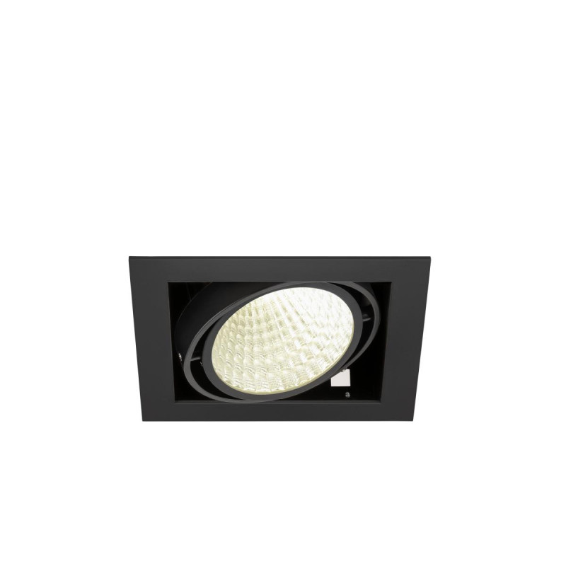 Encastré de plafond KADUX simple 4000 K DALI 2 Touch 30° noir - SLV - 1008570