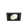 Encastré de plafond KADUX simple 4000 K DALI 2 Touch 30° noir - SLV - 1008570