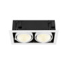 Encastré de plafond KADUX double 3000 K DALI 2 Touch 30° blanc - SLV - 1008571