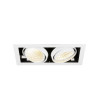 Encastré de plafond KADUX double 3000 K DALI 2 Touch 30° blanc - SLV - 1008571