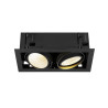 Encastré de plafond KADUX double 3000 K DALI 2 Touch 30° noir - SLV - 1008572