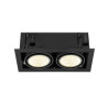 Encastré de plafond KADUX double 3000 K DALI 2 Touch 30° noir - SLV - 1008572