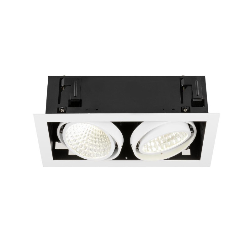 Encastré de plafond KADUX double 4000 K DALI 2 Touch 30° blanc - SLV - 1008573