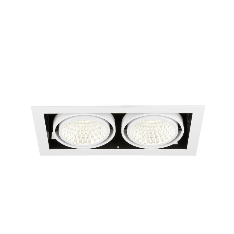 Encastré de plafond KADUX double 4000 K DALI 2 Touch 30° blanc - SLV - 1008573
