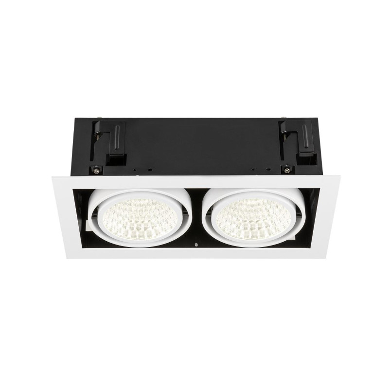Encastré de plafond KADUX double 4000 K DALI 2 Touch 30° blanc - SLV - 1008573
