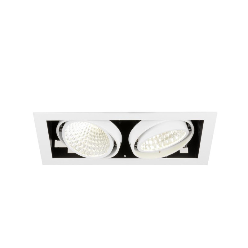 Encastré de plafond KADUX double 4000 K DALI 2 Touch 30° blanc - SLV - 1008573