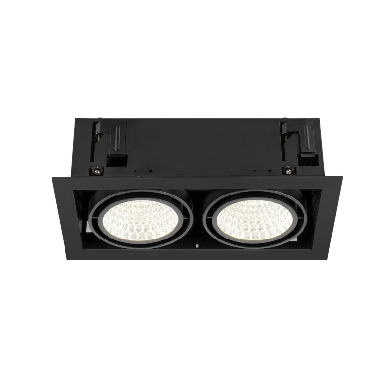 Encastré de plafond KADUX double 4000 K DALI 2 Touch 30° noir - SLV - 1008574