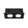 Encastré de plafond KADUX double 4000 K DALI 2 Touch 30° noir - SLV - 1008574