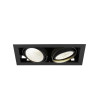 Encastré de plafond KADUX double 4000 K DALI 2 Touch 30° noir - SLV - 1008574