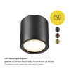 Plafonnier OCULUS rond 2000-3000K 11W dim toWarm PHASE 100° bronze foncé - SLV - 1008618