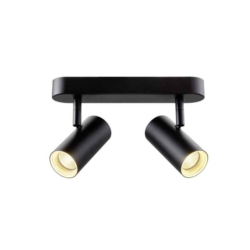 Applique et plafonnier NOBLO® double rond 2000-3000 K 15W PHASE 36° noir - SLV - 1008707